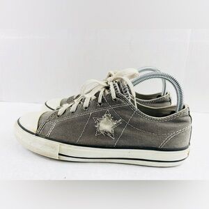 Converse One Star Chuck Taylor Canvas Gray White Sneakers Shoes-Women’s 8.5
